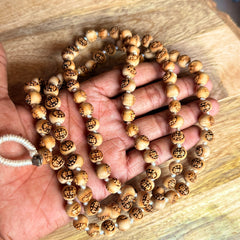 108+1 Radha Naam Beads Original Tulsi Japa Mala  Chanting Mala