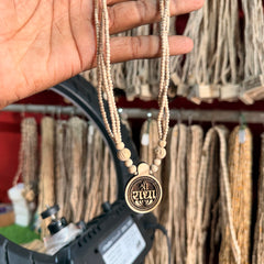 3 Layer Tulsi mala & Radha naam Tulsi Lockit Original Tulsi mala (18 Inch )