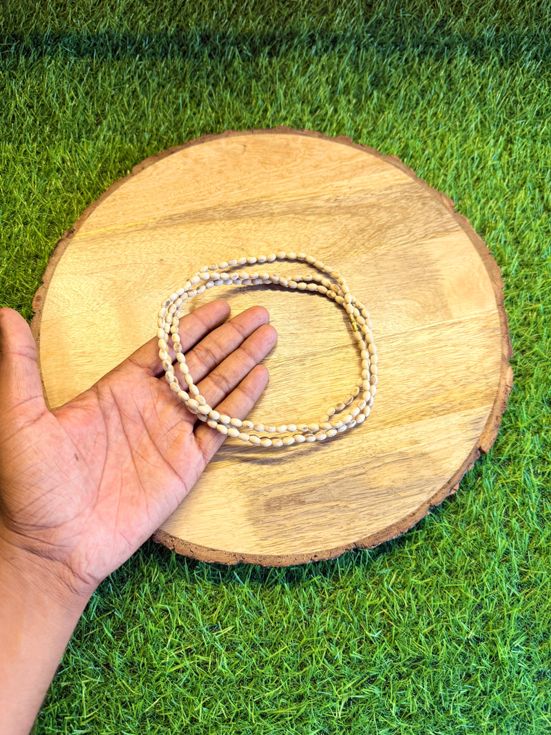 3 Round Original Tulsi Kanthi Mala | Handmade Natural Tulsi Necklace | Pyaro Vrindavan Store