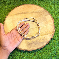 3 Round Original Tulsi Kanthi Mala | Handmade Natural Tulsi Necklace | Pyaro Vrindavan Store
