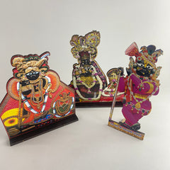 Vrindavan k ( 3 Thakur Radha Raman ji Radha Vallabh Ji Banke Bihari Ji ) Mdf cut out ( 6 inch )