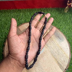 1 Round black Radha Naam Beads & original tulsi kanthi mala Vrindavan se
