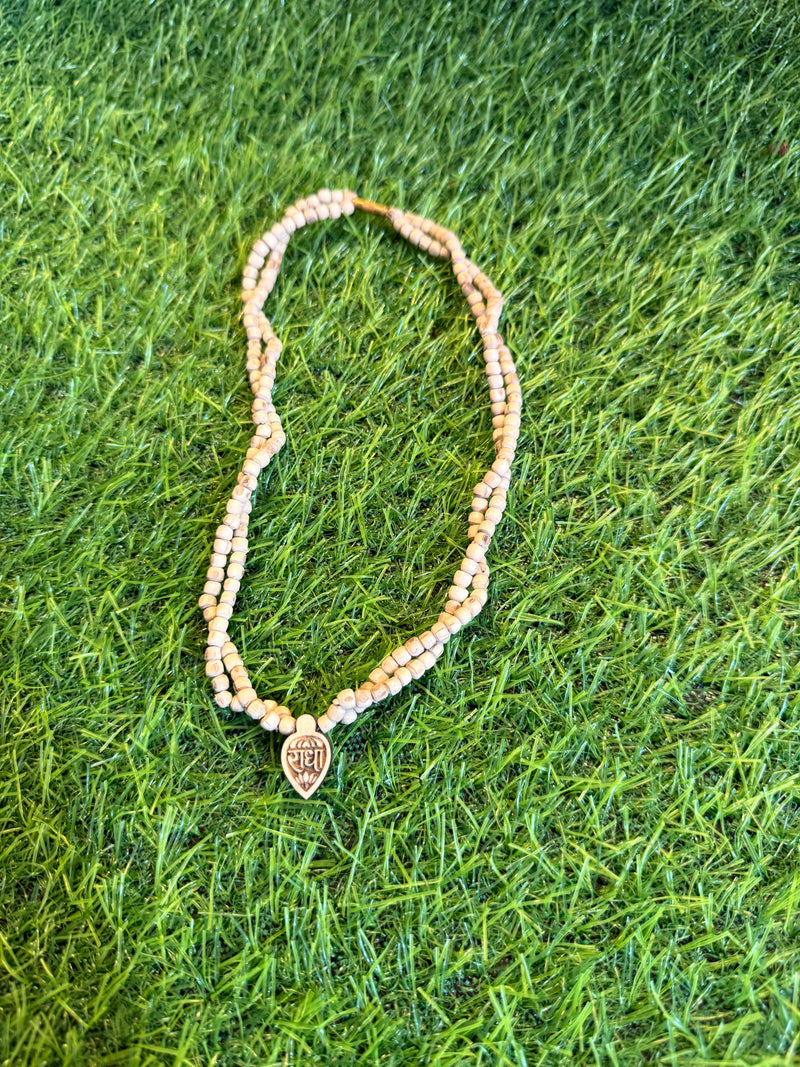 Radha naam small locate &￼Two Round Original tulsi Kanthi mala