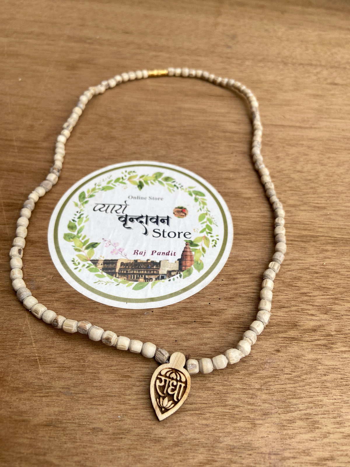 Pyaro P Small Radha Name Tulsi &Tulsi Kanthi Mala – Pyaro Vrindavan Store