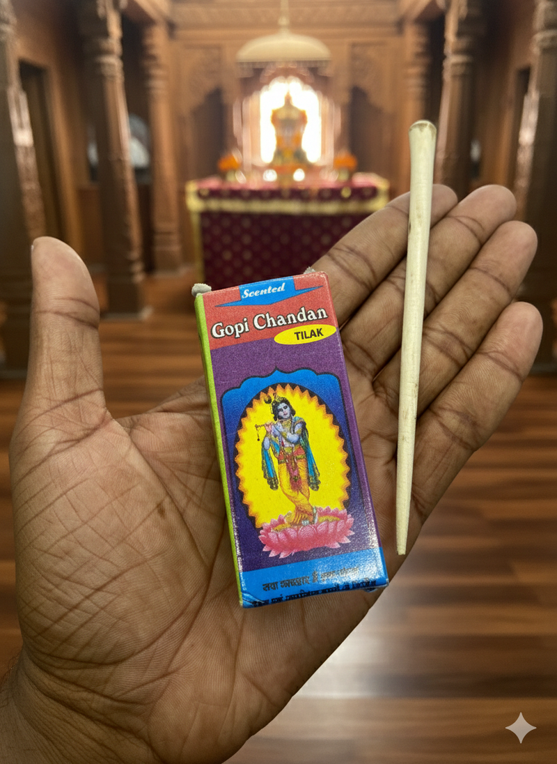 Tulsi 🌿 Tilak Stick + Gopi Chandan + Free ब्रजरज