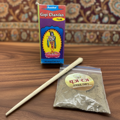 Tulsi 🌿 Tilak Stick + Gopi Chandan + Free ब्रजरज