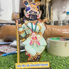 Radharaman lal ji [M.d.f cut out 6 inch ]