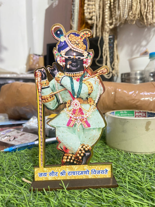 Radharaman lal ji [M.d.f cut out 6 inch ]