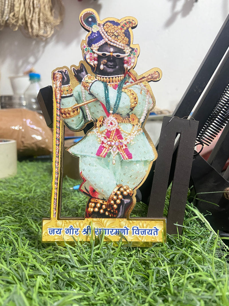 Radharaman lal ji [M.d.f cut out 6 inch ]