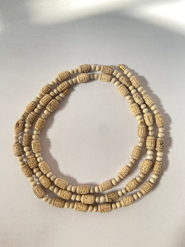 3 round Radha name handcarts beads original tulsi mala