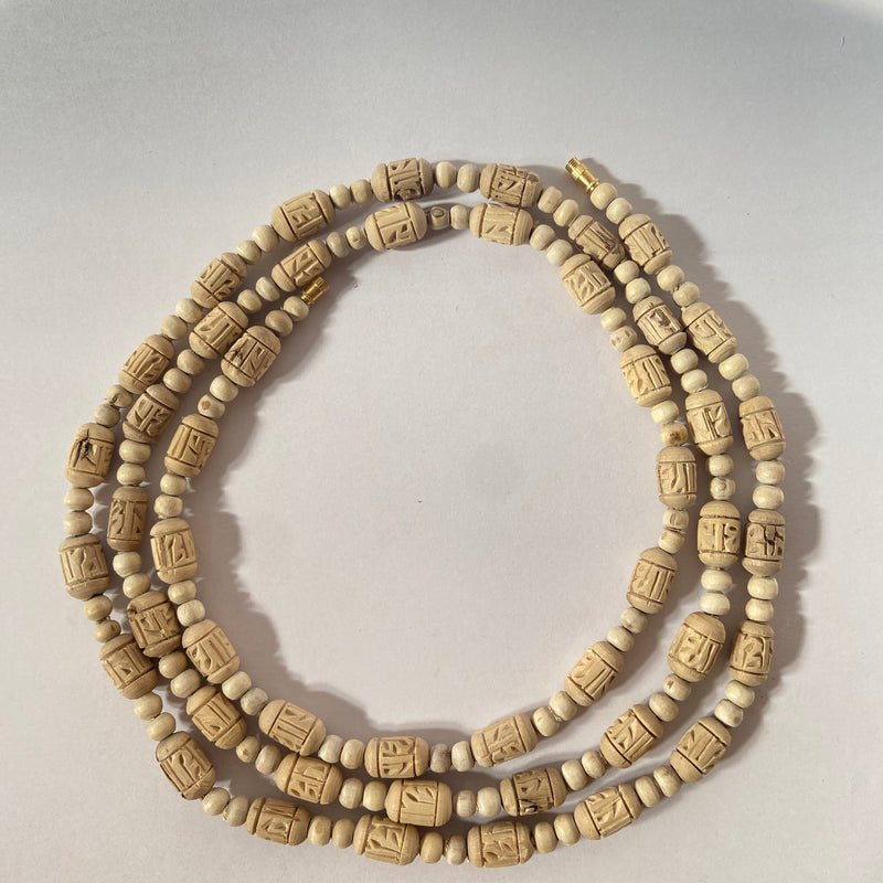 3 round Radha name handcarts beads original tulsi mala