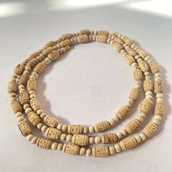 3 round Radha name handcarts beads original tulsi mala