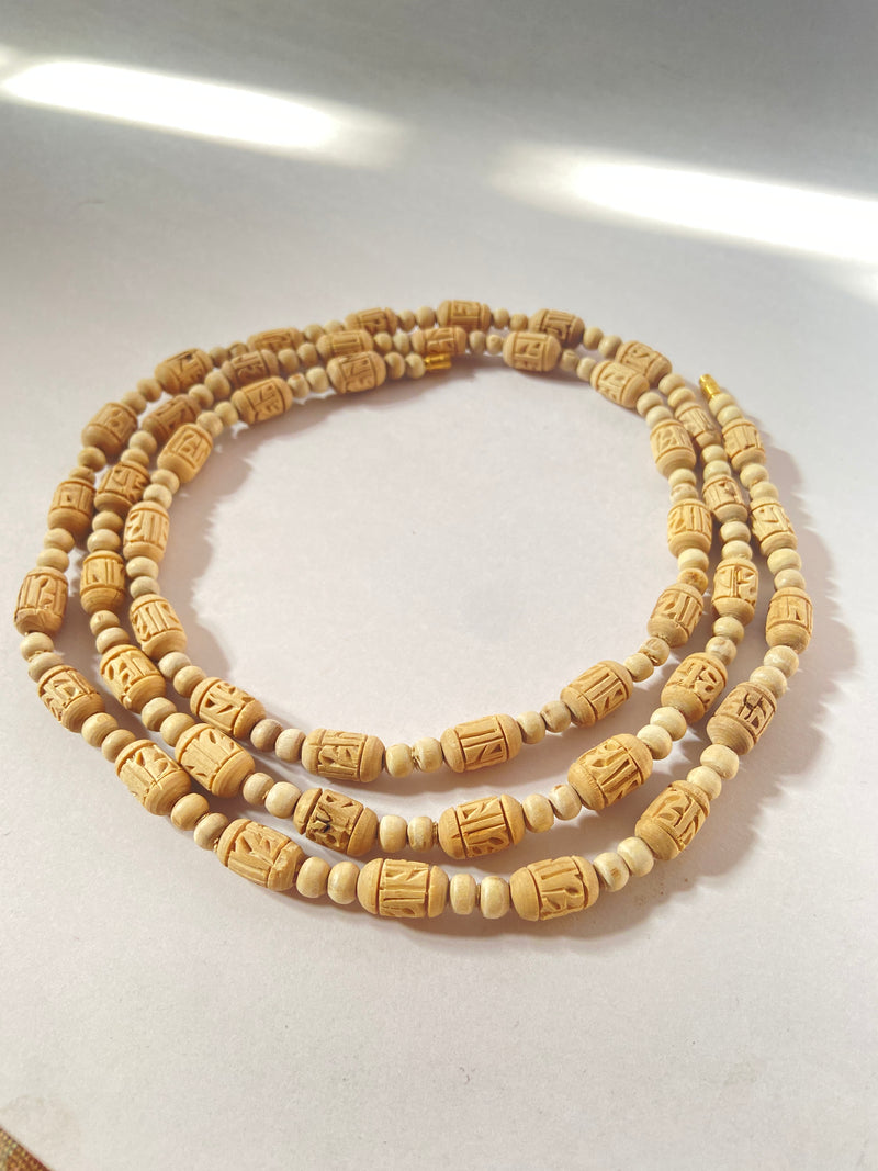 3 round Radha name handcarts beads original tulsi mala