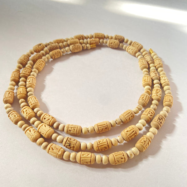 3 round Radha name handcarts beads original tulsi mala
