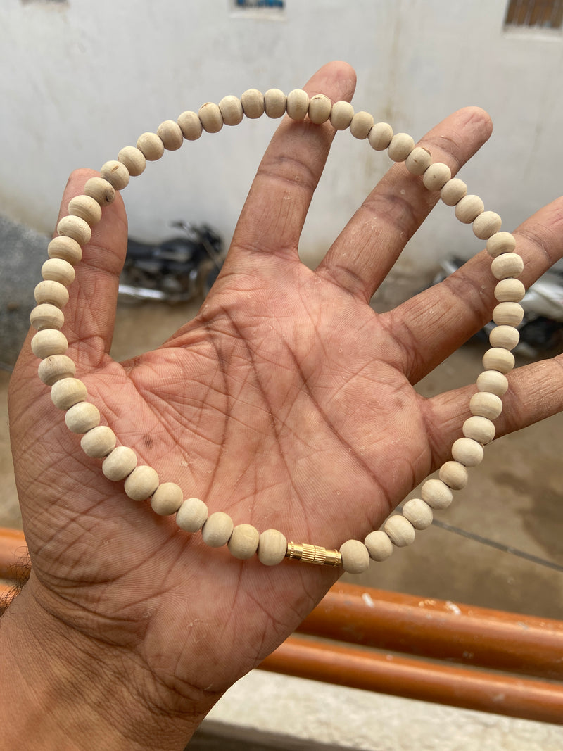 1 Round tulsi kanthi mala [18 inch 8mm]