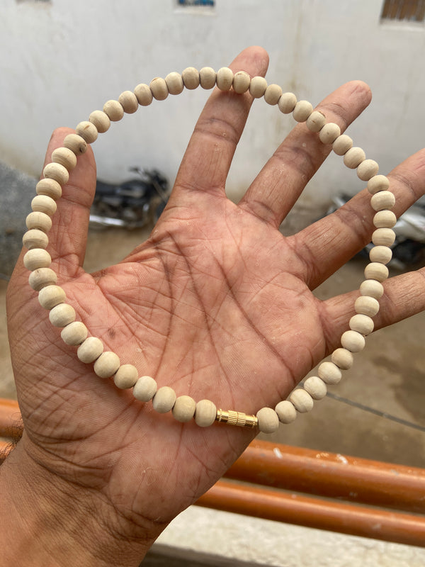 1 Round tulsi kanthi mala [18 inch 8mm]