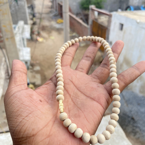 1 Round tulsi kanthi mala [18 inch 8mm]
