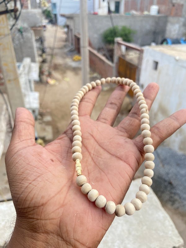 1 Round tulsi kanthi mala [18 inch 8mm]