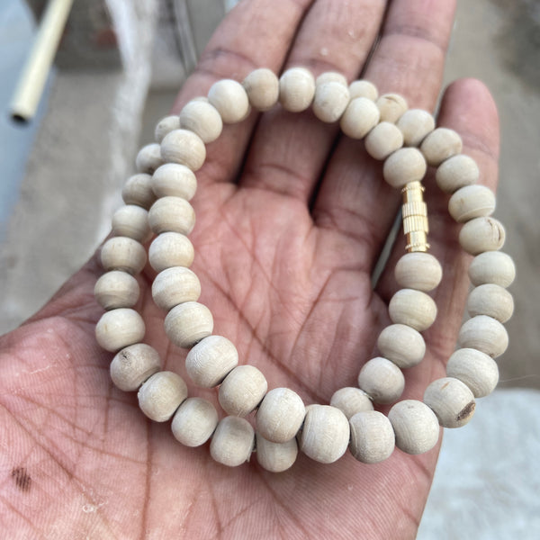 1 Round tulsi kanthi mala [18 inch 8mm]