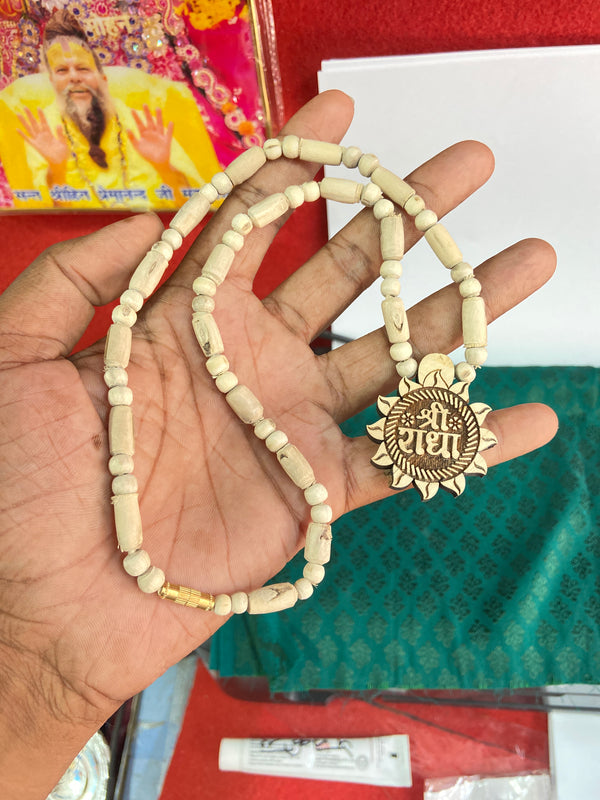 Radha name lockit tulsi mala