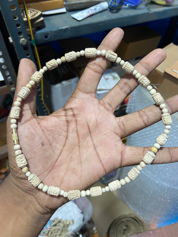 1 Round Radha Name Handcarts Beads Original Tulsi mala