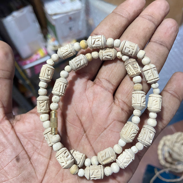 1 Round Radha Name Handcarts Beads Original Tulsi mala
