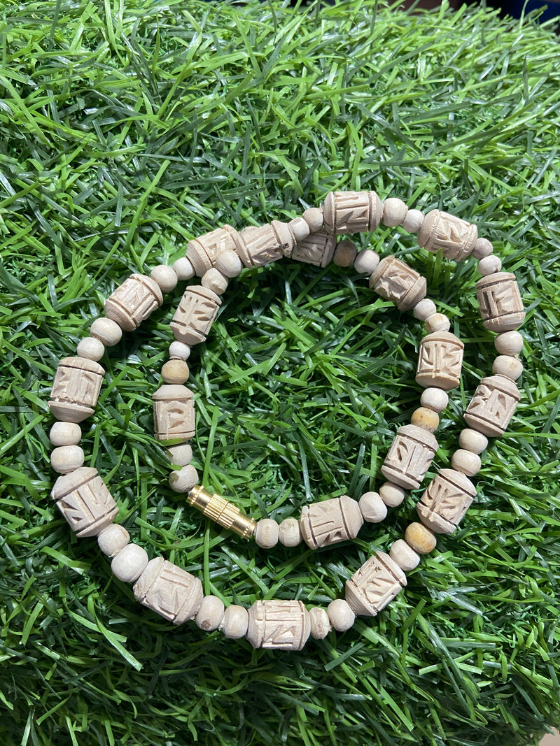 1 Round Radha Name Handcarts Beads Original Tulsi mala