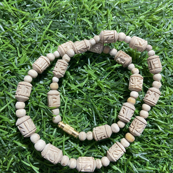 1 Round Radha Name Handcarts Beads Original Tulsi mala