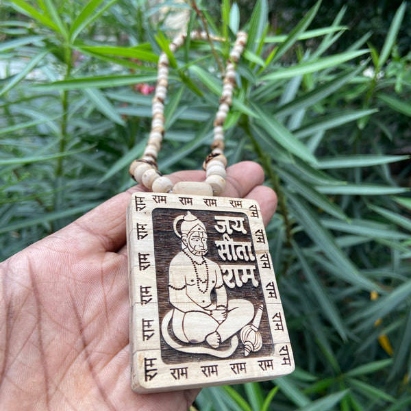 Hanuman ji tulsi lockit , Ram name beads mala [22inch]