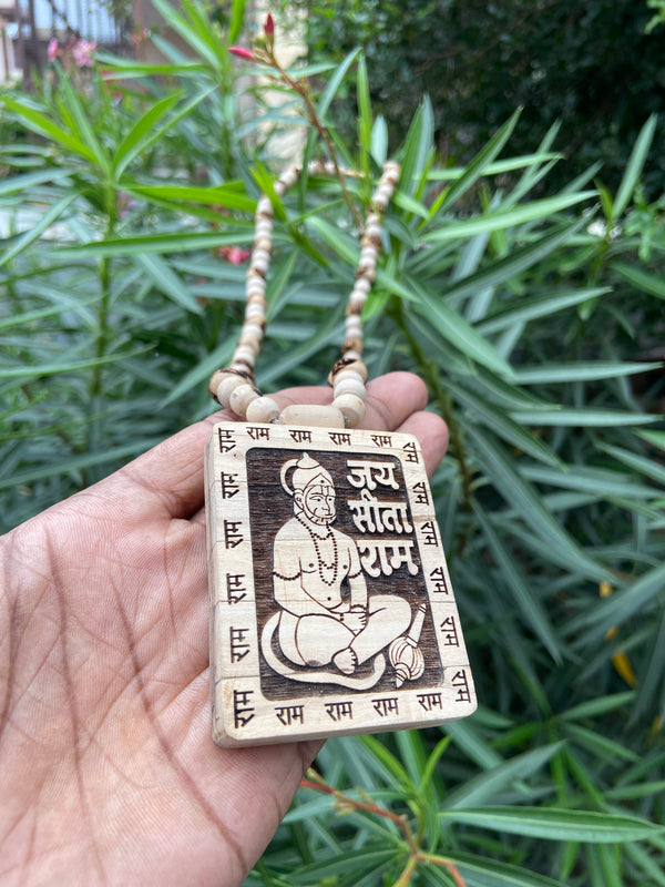 Hanuman ji tulsi lockit , Ram name beads mala [22inch]