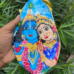 Radhakrihna Handcraft Painting Japa Bag