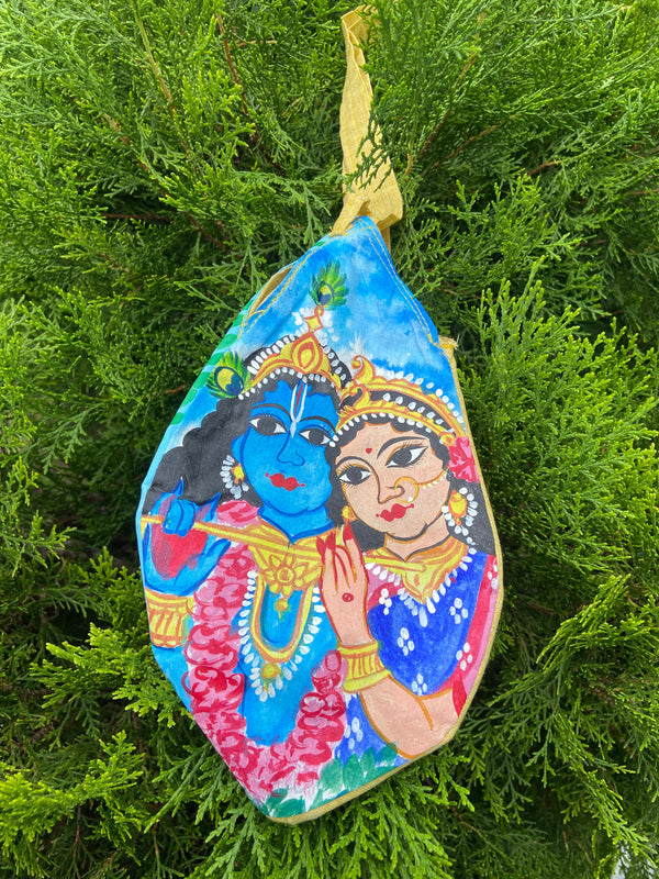 Radhakrihna Handcraft Painting Japa Bag