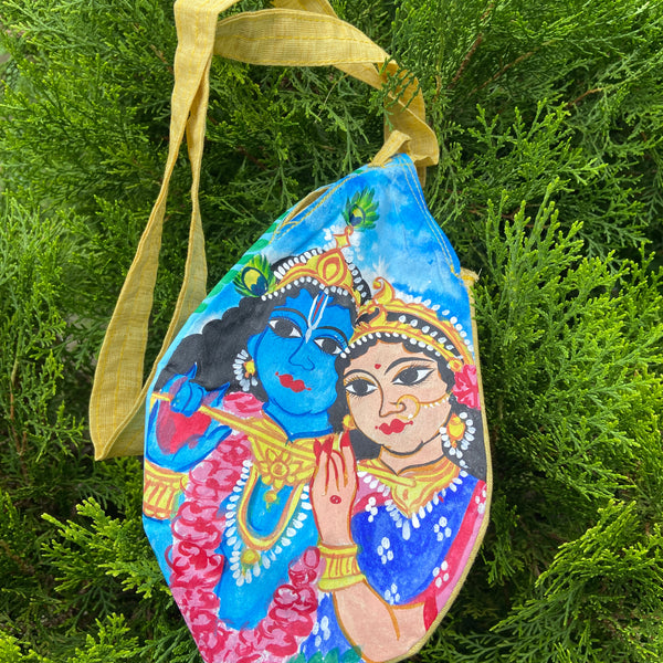 Radhakrihna Handcraft Painting Japa Bag