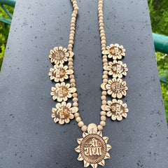 Radha Name 8+1 Tulsi locket haar original Tulsi beads,locket