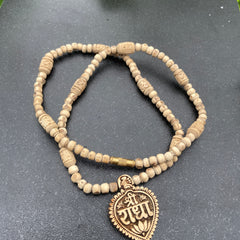 Radha name locket tulsi mala