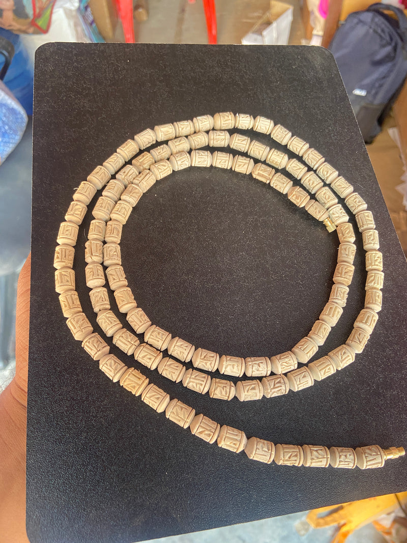 3 Round Radha name Handcrafted tulsi beads kanthi mala