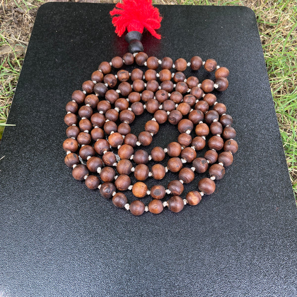 108+1 Orginal Blackbroun [10mm] tulsi japa mala
