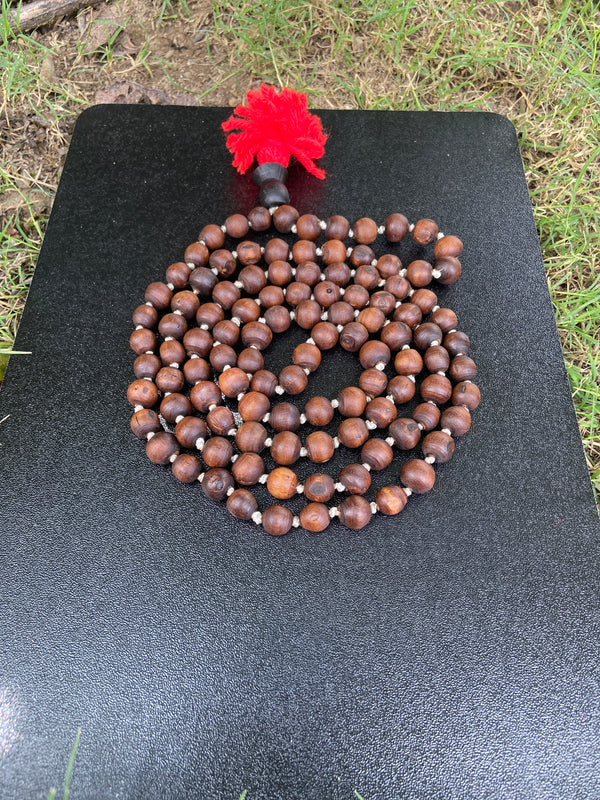 108+1 Orginal Blackbroun [10mm] tulsi japa mala