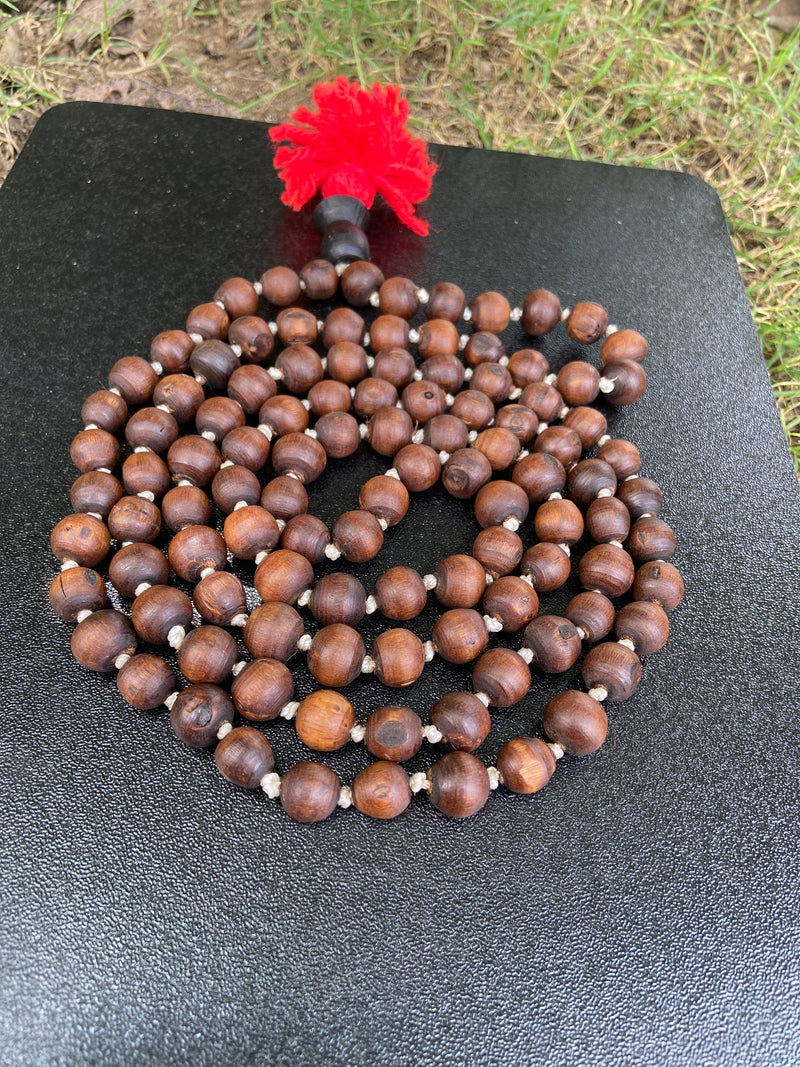 108+1 Orginal Blackbroun [10mm] tulsi japa mala