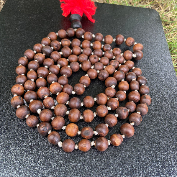 108+1 Orginal Blackbroun [10mm] tulsi japa mala