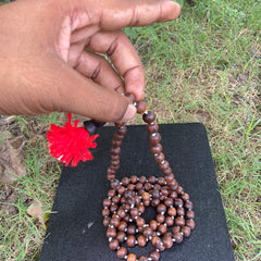 108+1 Orginal Blackbroun [10mm] tulsi japa mala