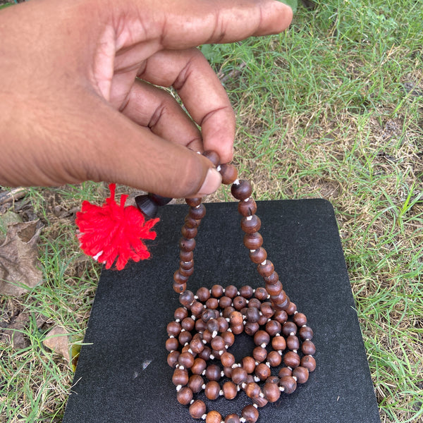 108+1 Orginal Blackbroun [10mm] tulsi japa mala