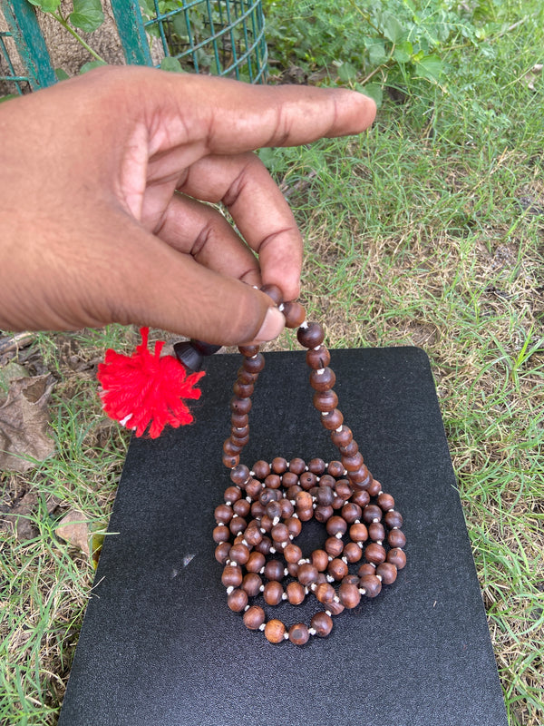 108+1 Orginal Blackbroun [10mm] tulsi japa mala