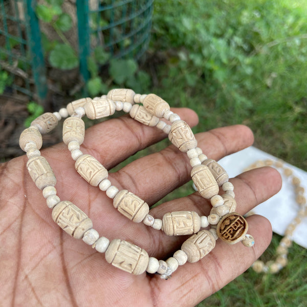 Unique style radha krishna name tulsi mala 1 round