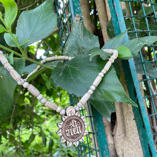 Radha Name tulsi Locket mala Original Tulsi Kanthi