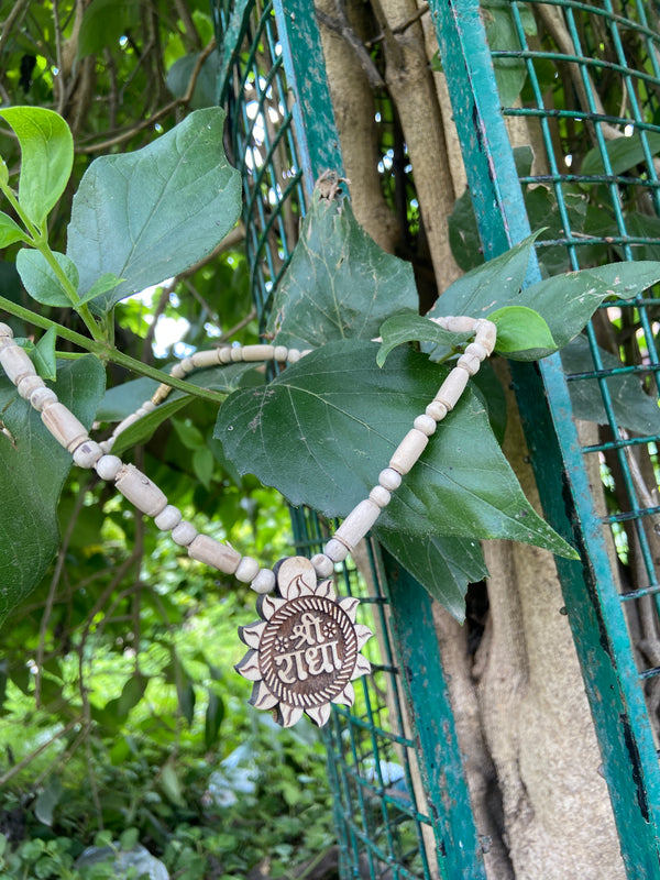 Radha Name tulsi Locket mala Original Tulsi Kanthi