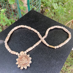 Radha Name tulsi Locket mala Original Tulsi Kanthi
