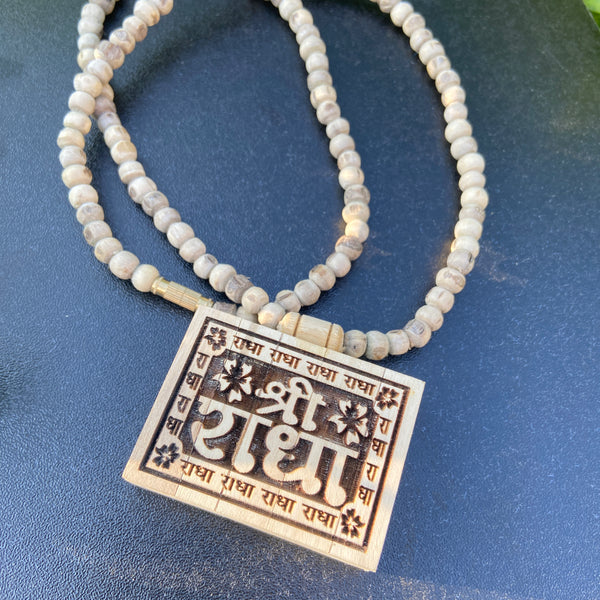 Shree Radha name Bhaktamaal tulsi lockit ,tulsi mala