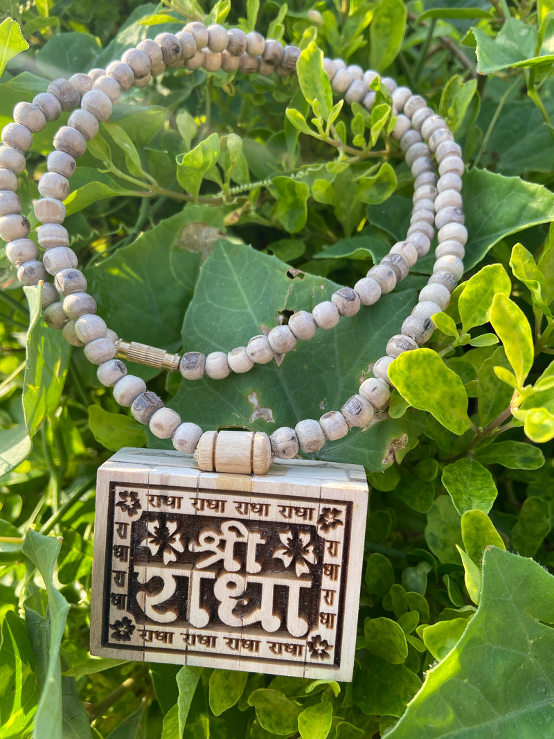 Shree Radha name Bhaktamaal tulsi lockit ,tulsi mala