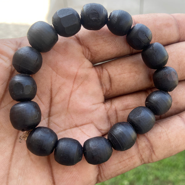 Black Tulsi Beads Bracelet